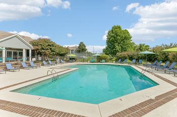 Outdoor pool with sundeck